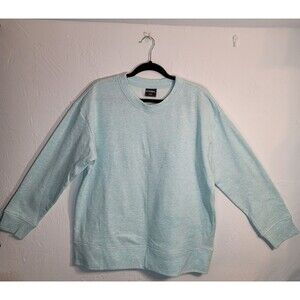 32 Degrees Cool Sweatshirt Mens L Aqua Blue Crewneck Soft Casual Pullover